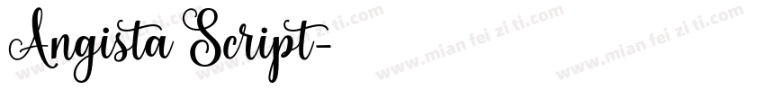 Angista Script字体转换